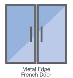 Clarity Doors Metal Edge French Door