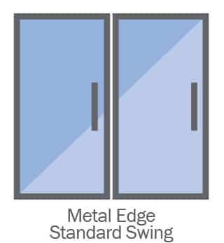 Clarity Doors Metal Edge Standard Swing Door