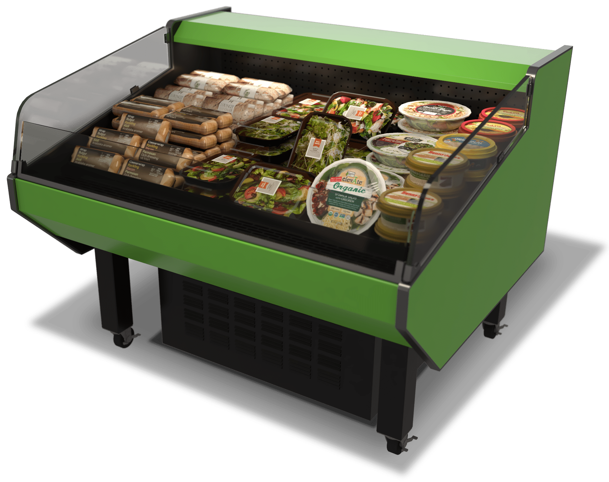 Hillphoenix HS Series of Low,Single-Deck, Self-Service, Refrigerated Display Cases for Retail